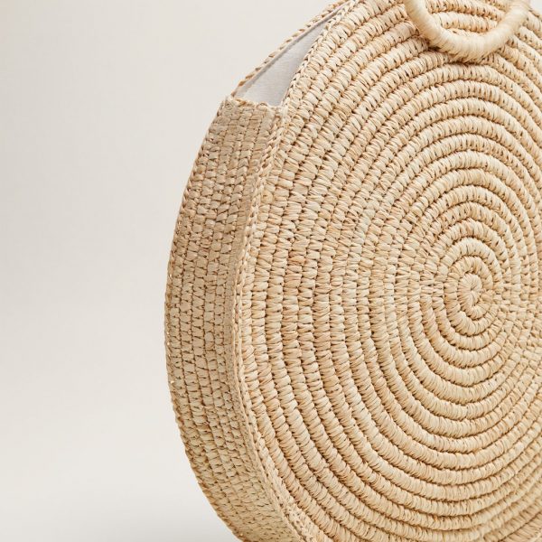 Round raffia bag - Image 2