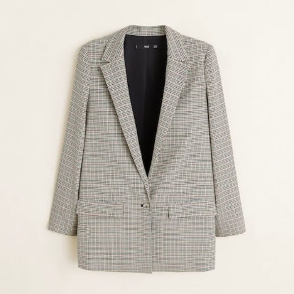 Structured suit blazer