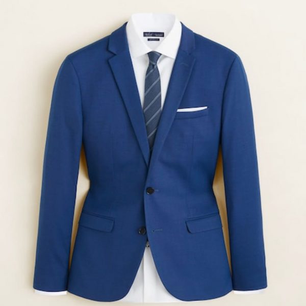 Super slim fit microstructured suit