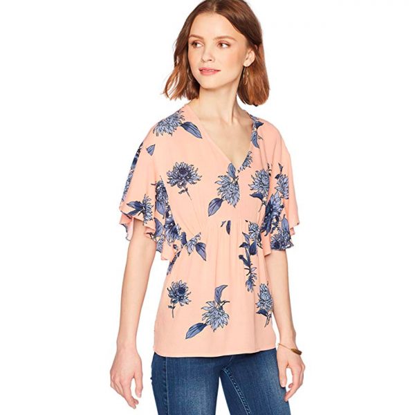 Women's Abbie Flutter Sleeve Empire Top